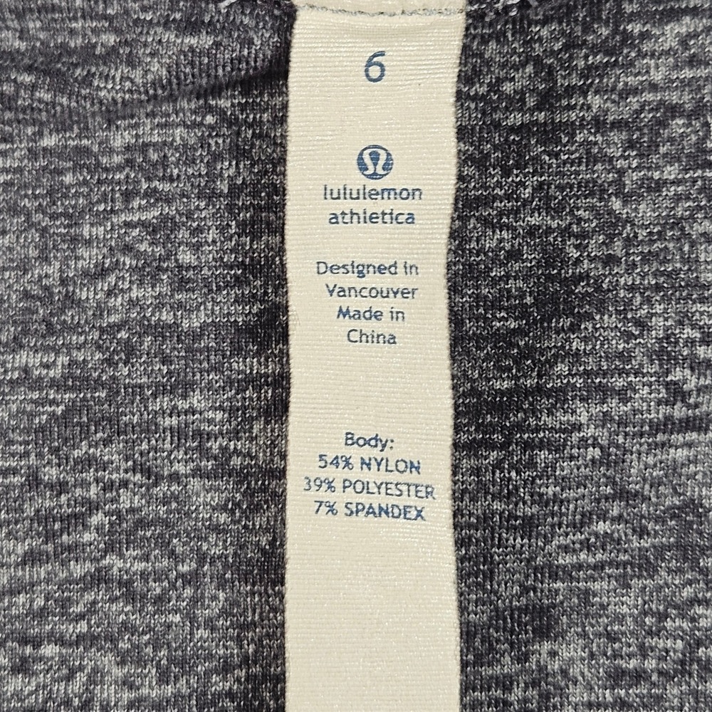 Lululemon Rehearsal Long Sleeve Top Womens 6 Gray Loose Fit Dance Thumbholes - Picture 3 of 10